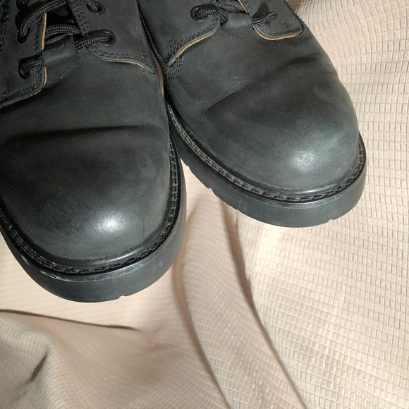 Timberland men lace up black nubuck leather shoes, 10.5 main image 4